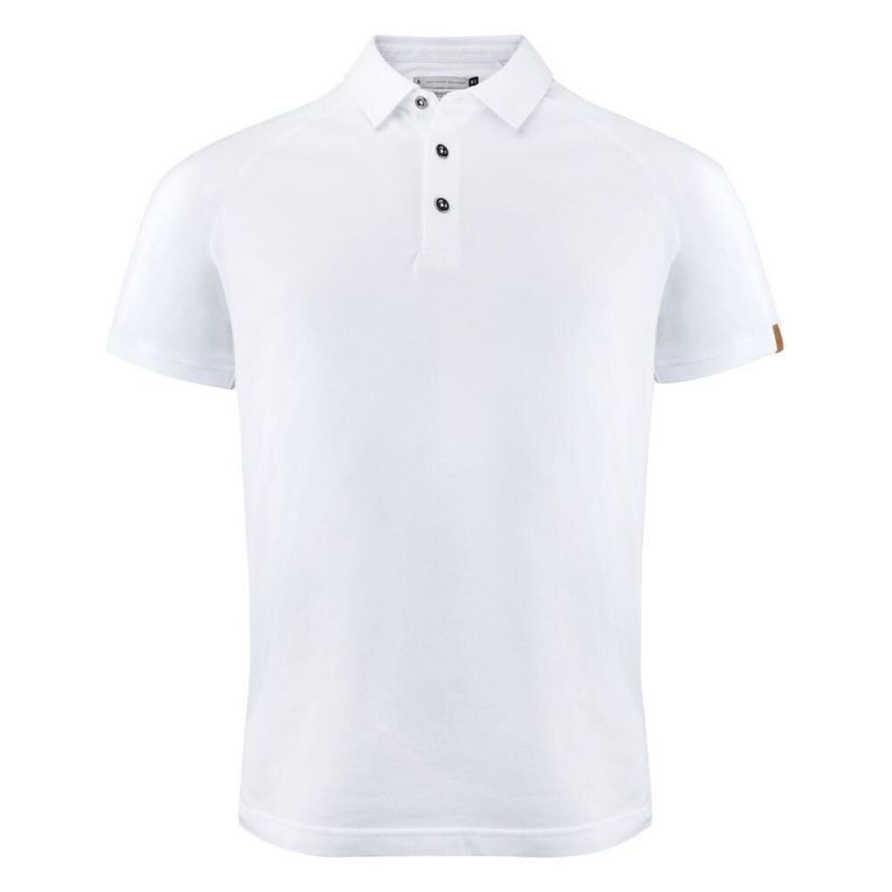 Harvest Mens Brookings Regular Polo Shirt / White